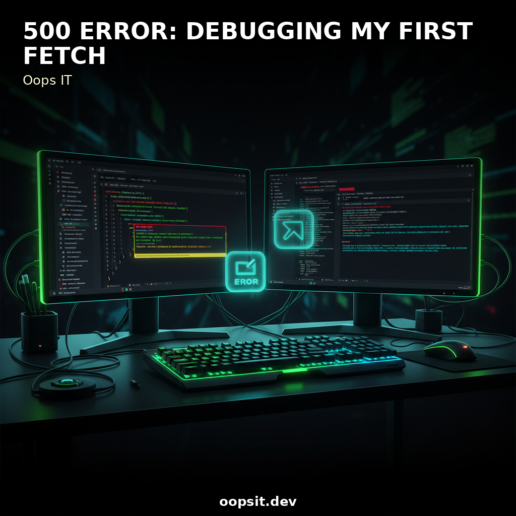 Day I Got a 500 Error: Debugging My First Fetch